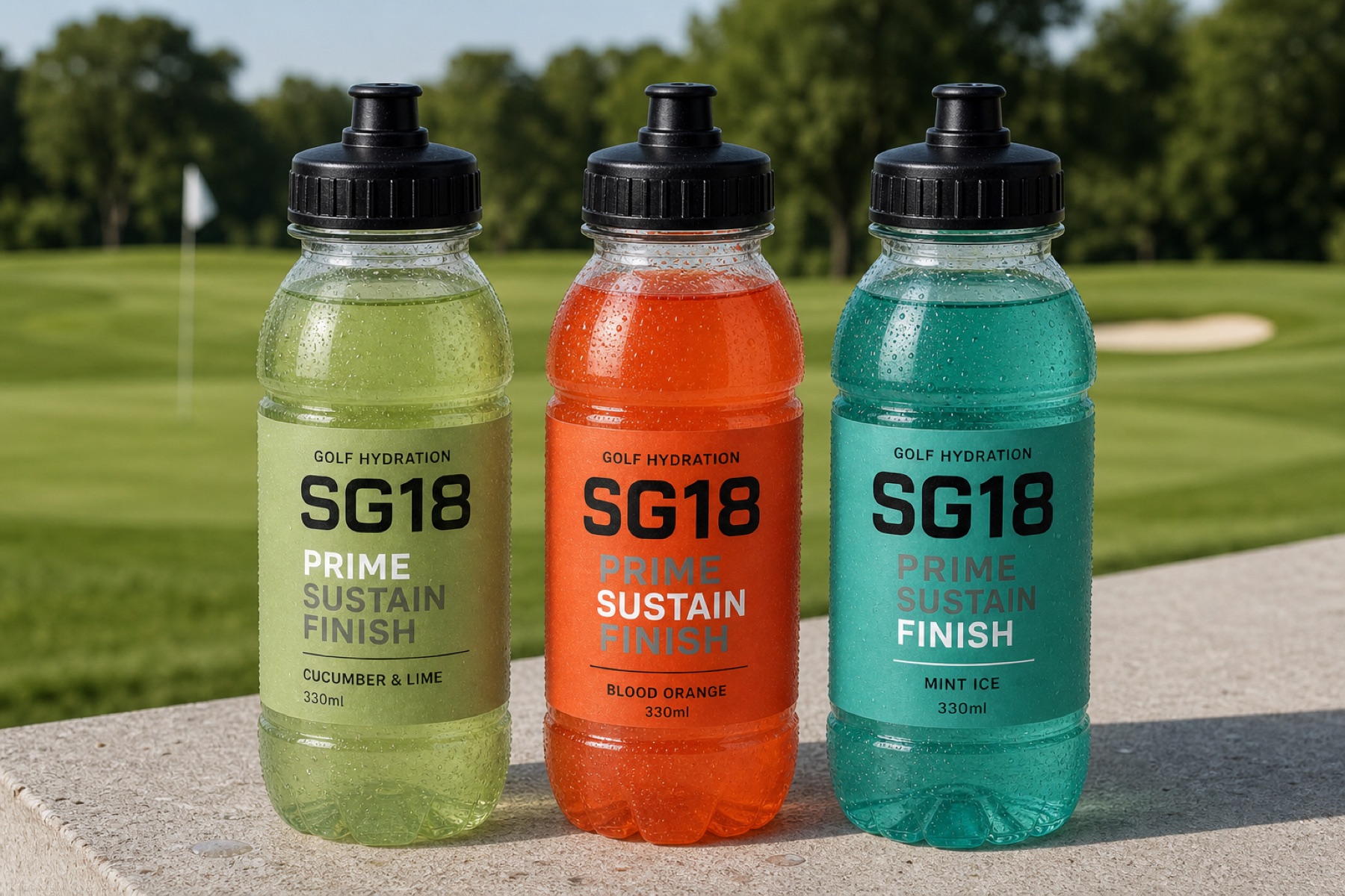 SG18 Prime, Sustain and Finish bottles